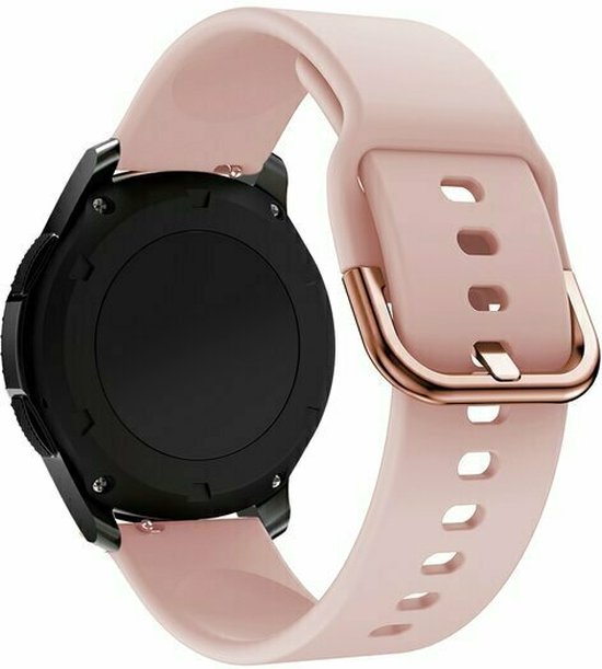 By Qubix 22 mm - Bracelet sport en Siliconen - Rose - Huawei Watch GT 2 - GT 3 - GT 4 (46 mm) - Huawei Watch GT 2 Pro - GT 3 Pro (46 mm)