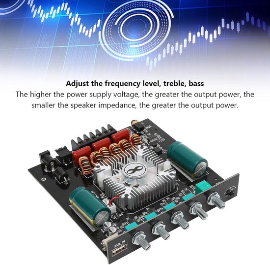 DollaTek TDA7498E 2x160W Dual Channel Audio Versterker Board, Ondersteuning BTL Mode 1X220W Enkel Kanaal, DC 24V Digitale Stereo Versterker Module voor Auto Voertuig Computer Luidspreker DIY