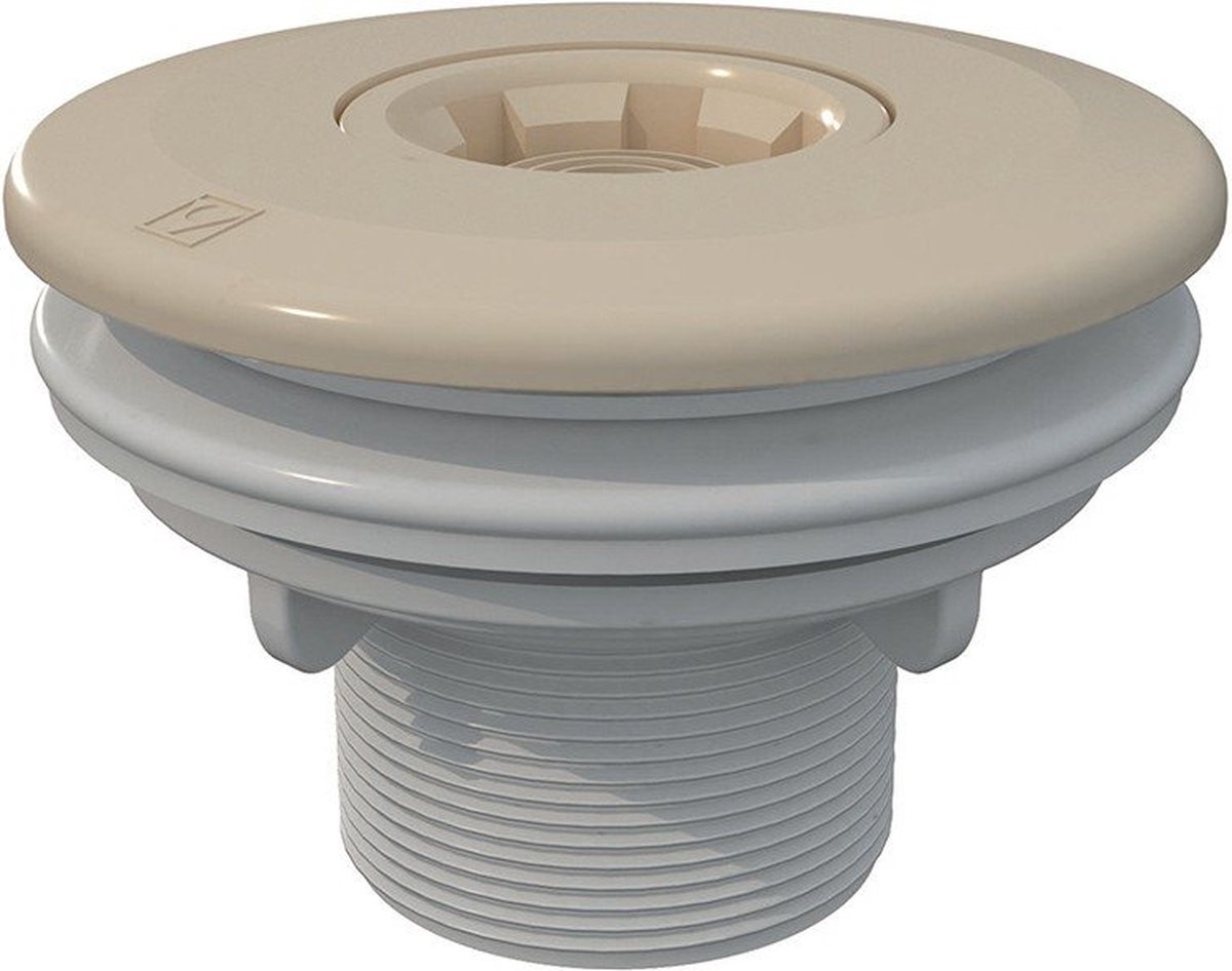 Astral verstelbare inspuiter (Ø14/20/25 mm) met borgmoer - beige