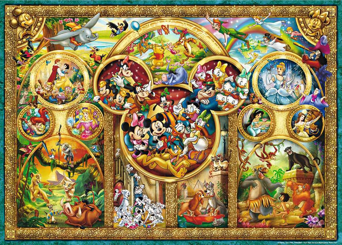 Ravensburger puzzel mooiste Disney thema's - Legpuzzel - 1000 stukjes — afbeelding 2
