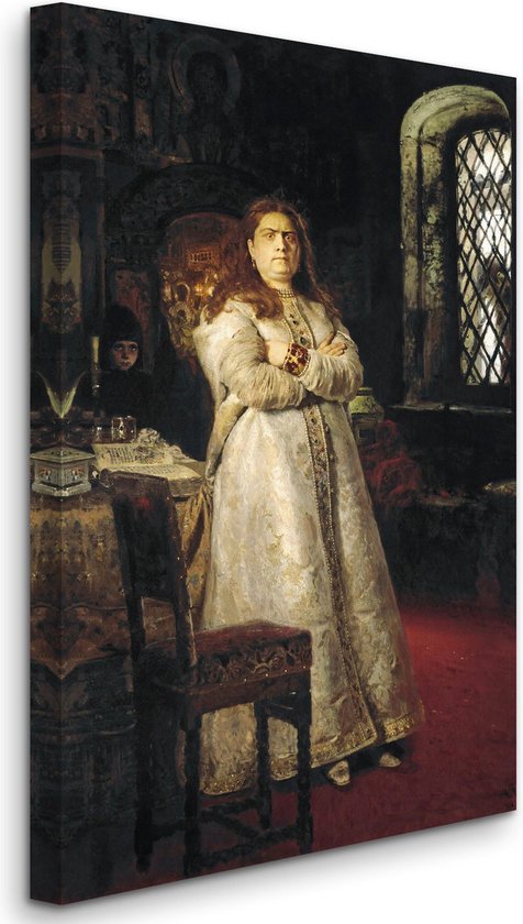 Ilja Riepin - Grand Duchess Sofia at the Novodevichy Convent - Grootvorstin Sofia in het Novodevichy-klooster (1879) - 3:2