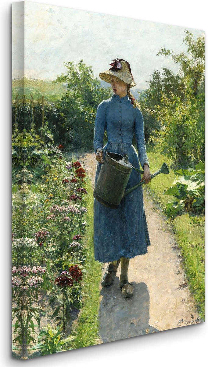 Évariste Carpentier - Girl with Watering Can (date unknown) - Meisje met Gieter (datum onb