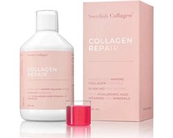 Premium Collagen Repair-Vloeibare Collageen Drank (10.000 mg)-Marine Collageen & Hyaluronzuur-Anti-Aging & Huidverzorging- Huid, Haar,Nagels&Gewrichten-Suikervrij-Glutenvrij-Huidverjonging van binnenuit-Hydraterend-Stofwisseling-vetverbranding-500 ml