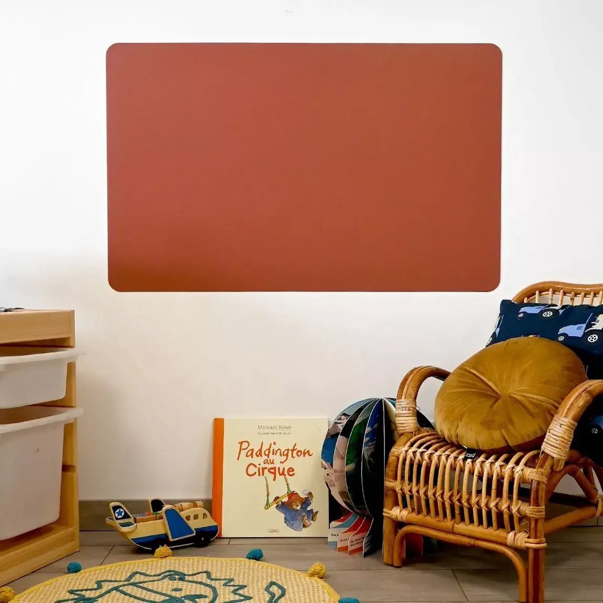 FERFLEX - Rechthoekige magneet bord - Kleur Terracotta - Maat M - magneetbord - Magnetische puzzels - Flexibel magnetisch bord - Gekleurde coatings - magneetsticker - magneetbord kinderkamer - magneetbord speelgoed - memobord