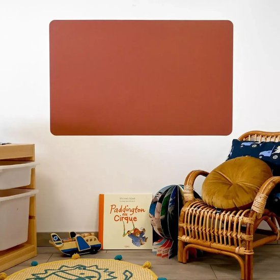 FERFLEX - Rechthoekige magneet bord - Kleur Terracotta - Maat M - magneetbord - Magnetische puzzels - Flexibel magnetisch bord - Gekleurde coatings - magneetsticker - magneetbord kinderkamer - magneetbord speelgoed - memobord