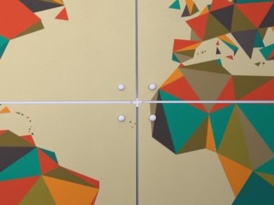 IXXI Mappemonde 3D Automne - Décoration murale - 80 x 100 cm