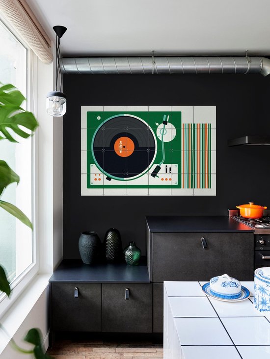 IXXI Record Player - Décoration murale - Vintage - 140 x 100 cm