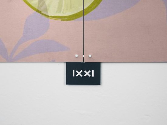 IXXI Bittersweet, Good Blauw - 80 x 100 cm - Support de suspension gratuit - Grande décoration murale et posters - Illustrations, Coloré, Ludique, Art numérique