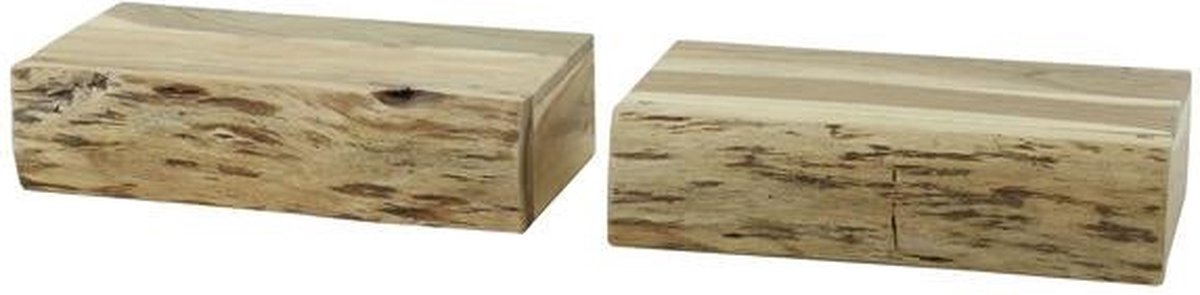 Zwevend Nachtkastje met Lade (Set van 2) - Wandplank nachtkastje Per Stuk - Nachtkast - Nachtkastjes Industrieel / Landelijk / Modern / - Nachtkastje Hout Hangend - Industrieel Nachtkastje - Nachtkastjes Set van 2