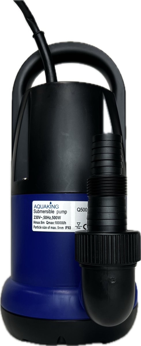 Bol.com AquaKing Dompelpomp Q50011 met Geïntegreerde Vlotter - Waterpomp - 500W - 10000 l/h - Dompelpomp - Pomp - Waterpomp - Wa... aanbieding