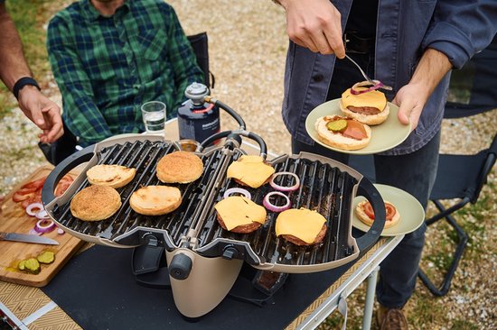nomadiQ BBQ 3.0 - De ultieme lichtgewicht draagbare gas BBQ / Grill - Barbecue voor op de camping & vakantie - Urban Gray van nomadiQ — afbeelding 4