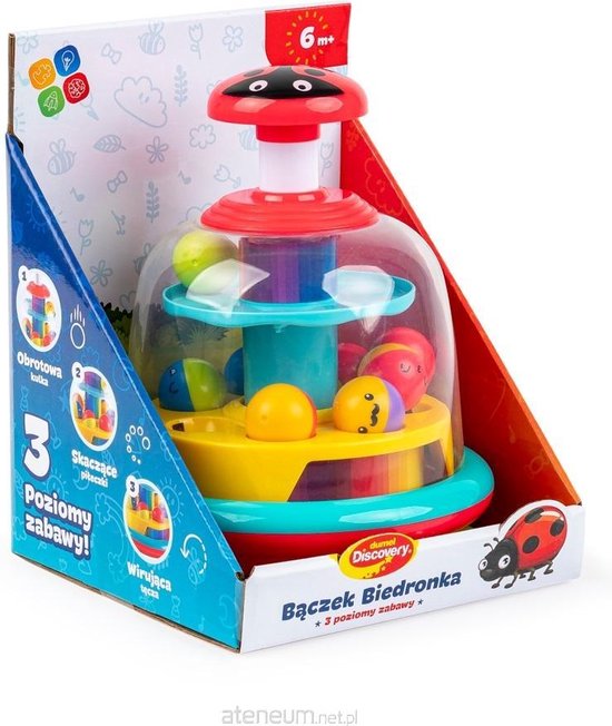 Lieveheersbeestje Spinning Top 3 niveaus vol plezier-Dumel Magische Draaitol