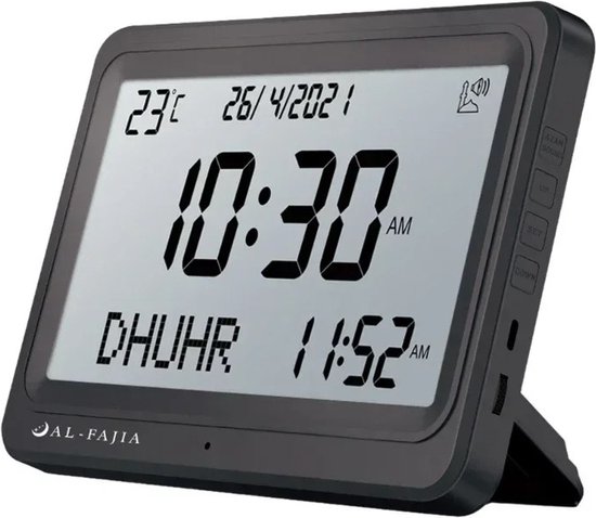 Gebedsklok Islamitische Wekker Azan De Klok Multifunctionele Automatische Digitale Wekker Digitaal Alarm Moslim Gebed Alarm Lcd Muur Gemonteerd Isla