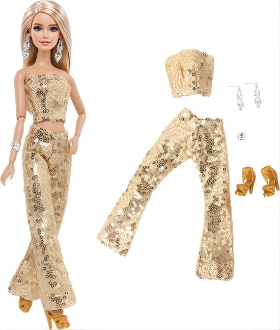 17 Pièces Vêtements Poupée Barbie 29cm - Robes, Accessoires - Cadeau Fille - Mode Et Créativité