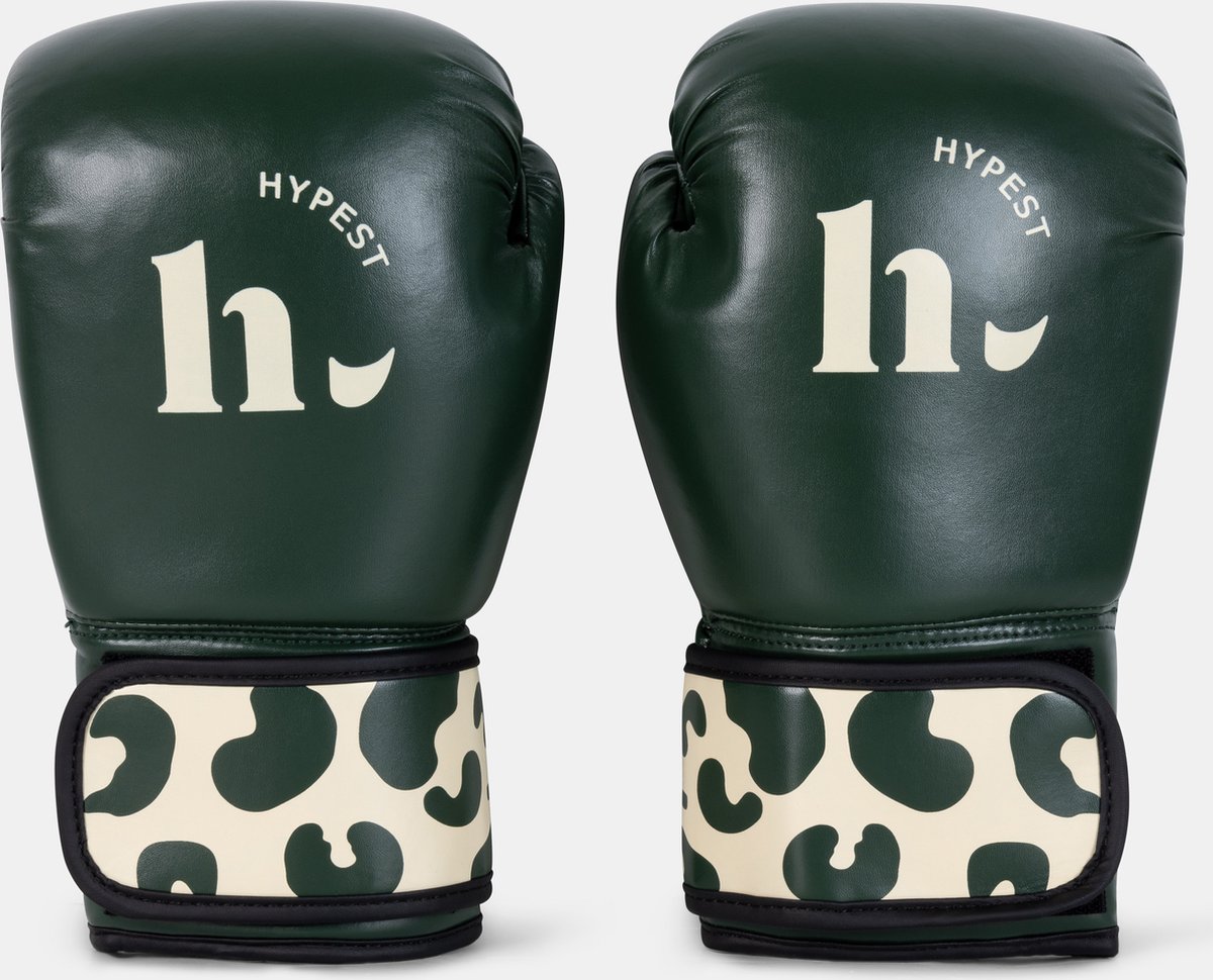 Hypest bokshandschoenen voor vrouwen maat 10 OZ - groen/beige
