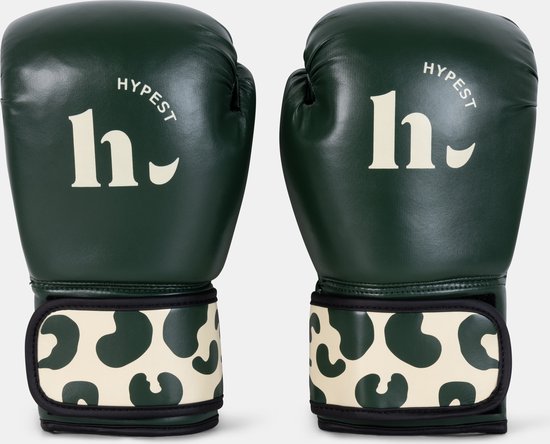 Gants de boxe Hypest pour femme taille 10 OZ - vert/beige