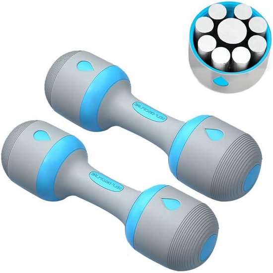 AJUMKER Halters Barbell Set 20 lb 22 lb 20 kg met drijfstang