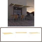 Store banne vidaXL - Rétractable manuellement - LED - 600 x 300 cm - Protection solaire solaire - Store en aluminium - Store électrique - Écran de véranda