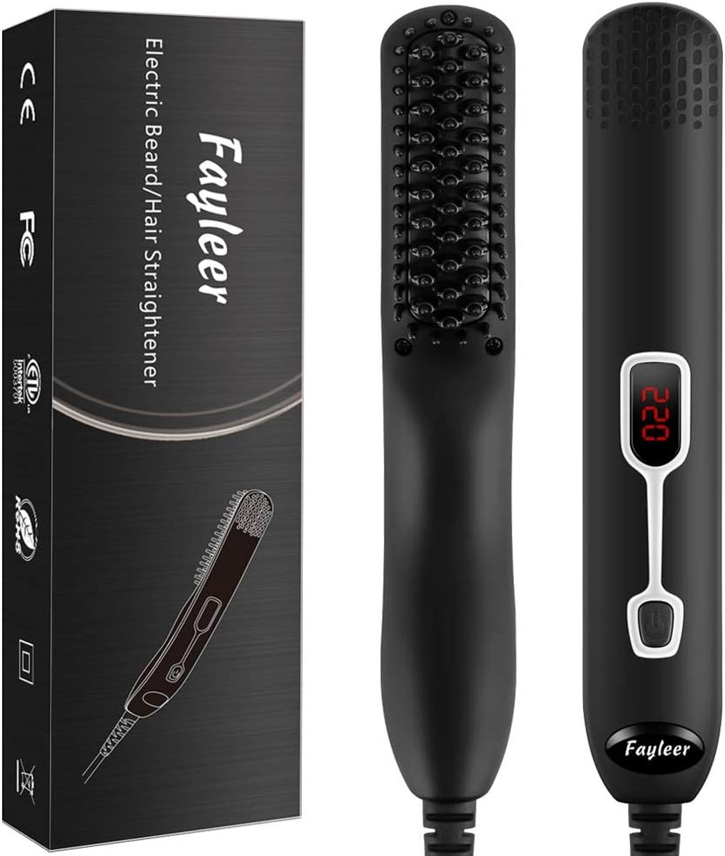 Multifunctionele Baard- en Haarstyler met Temperatuurinstellingen - Voor Mannen en Vrouwen