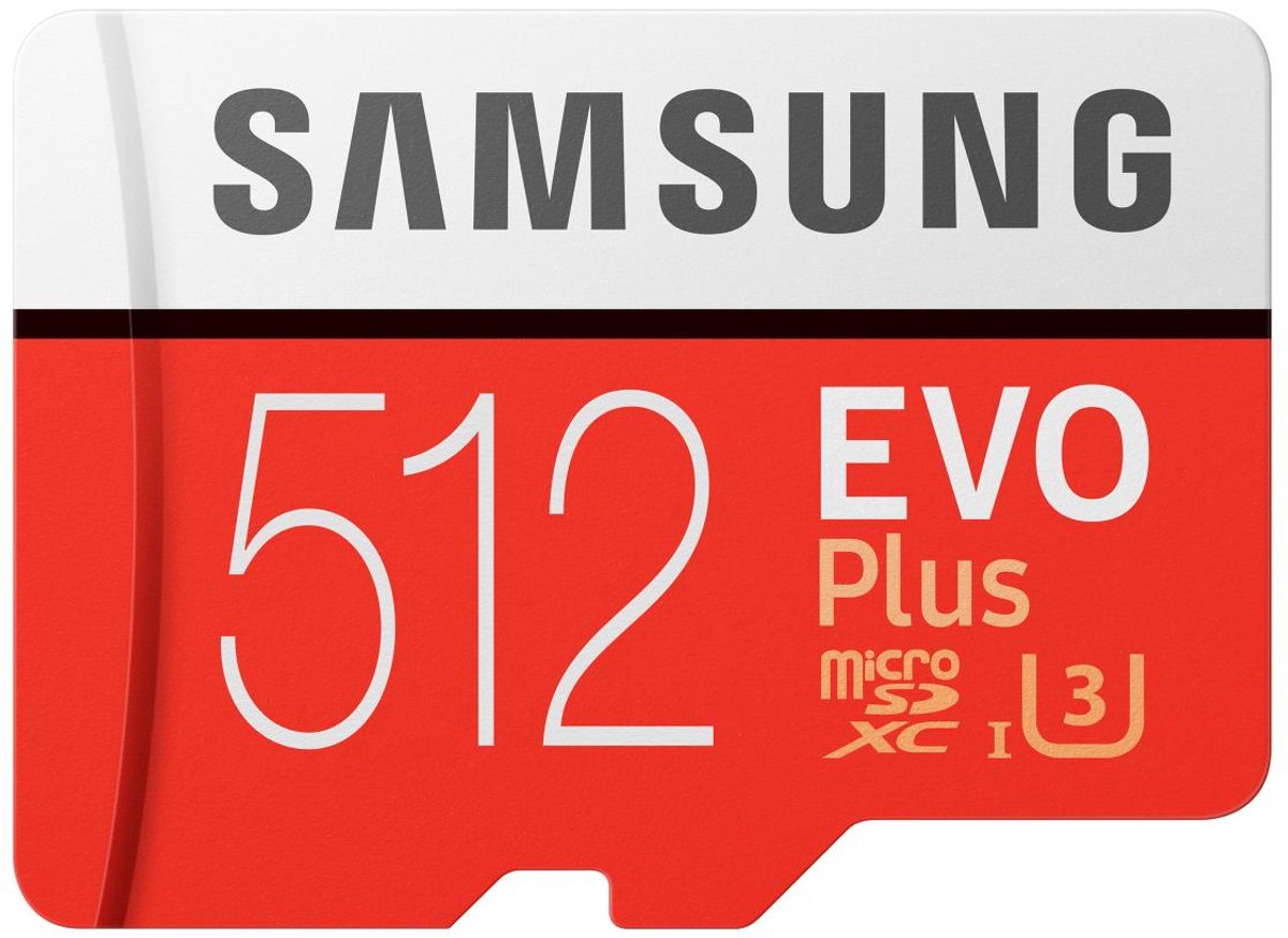 Samsung microSDXC EVO+ 512 GB 100MB/s CL 10 + SD adapter