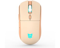 Sunsonny S-R6 Draadloze muis - Beige - 2.4G & BT 5.0 Draadloze muis met Verstelbare DPI 1000-1200-1600