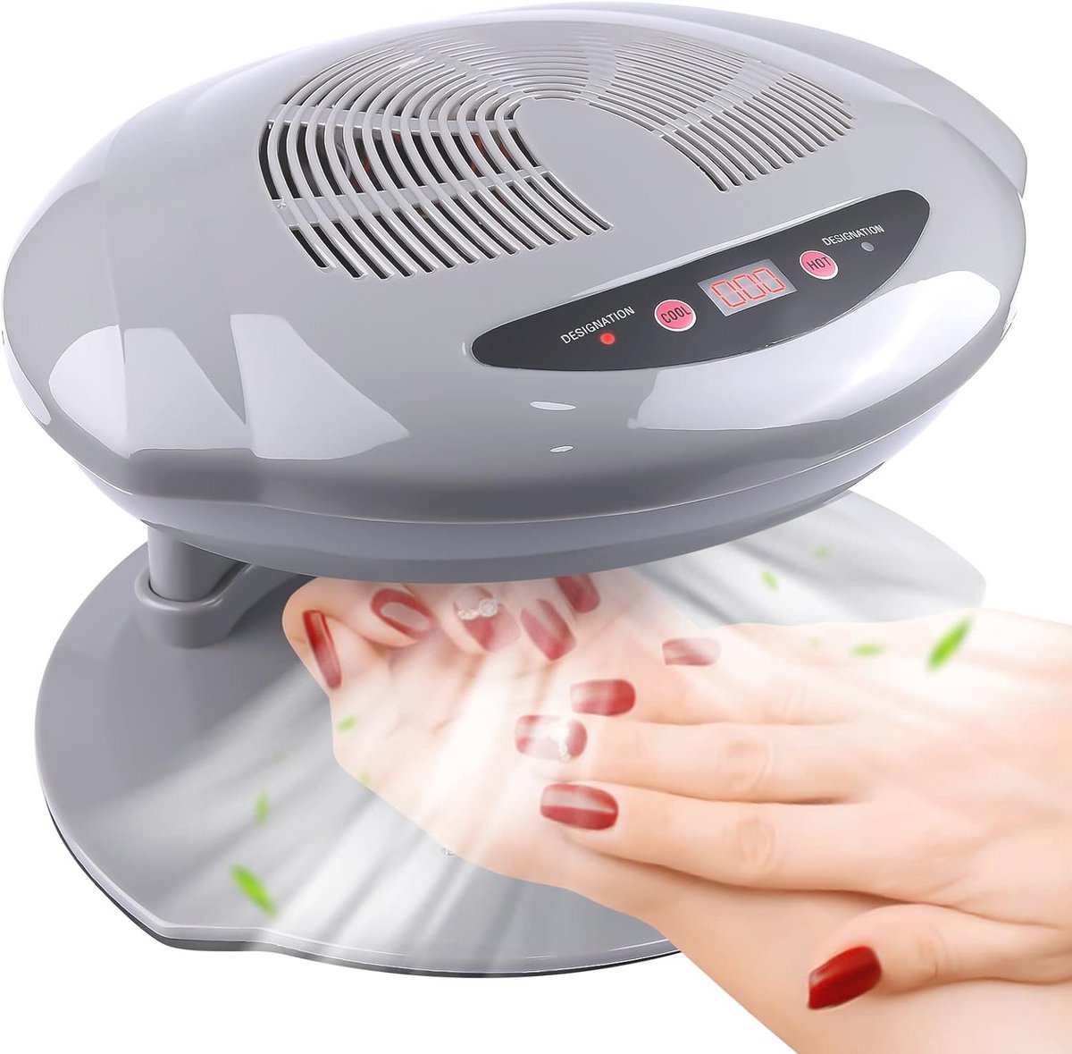 Nageldroger met Automatische Sensor en Ventilatie - Hete en Koude Lucht, 400W voor Thuis en Salon