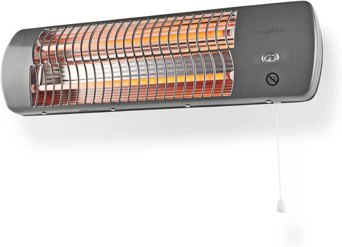 Badkamerverwarming met verstelbare thermostaat en 2 warmtemodi - 1200 W