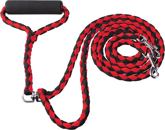 KCMultisupplies Dubbele Hondenriem voor 2 Honden - Duo Hondenlijn voor Hond - 120cm - Hondenleiband Riem