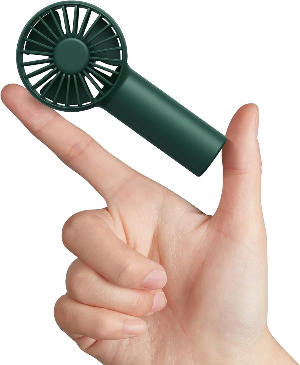 Draagbare mini-ventilator met USB en 2000 mAh batterij - Stil, oplaadbaar en met 3 snelheden