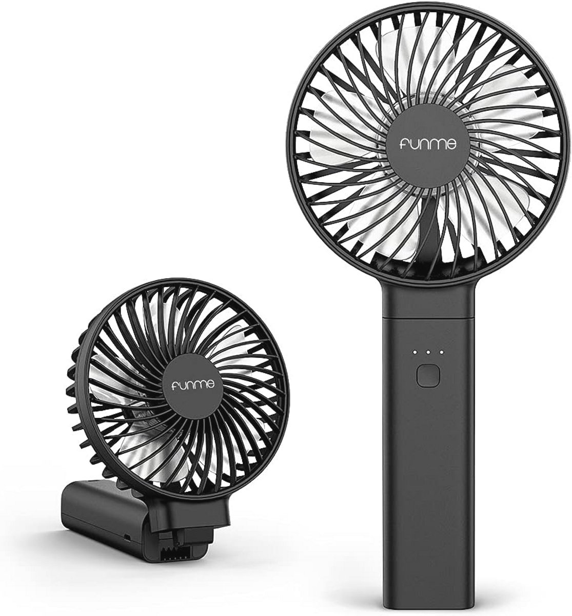 Draagbare Handventilator Stille USB-Ventilator - 4 Snelheden, Mini, Oplaadbaar, 3350mAh, 17 Uur Duurzaam