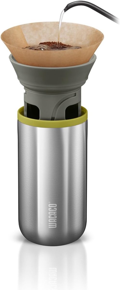 Draagbare Filterkoffiemachine - Handmatig, Compact Koffiezetapparaat voor Reizen met Papieren Filters