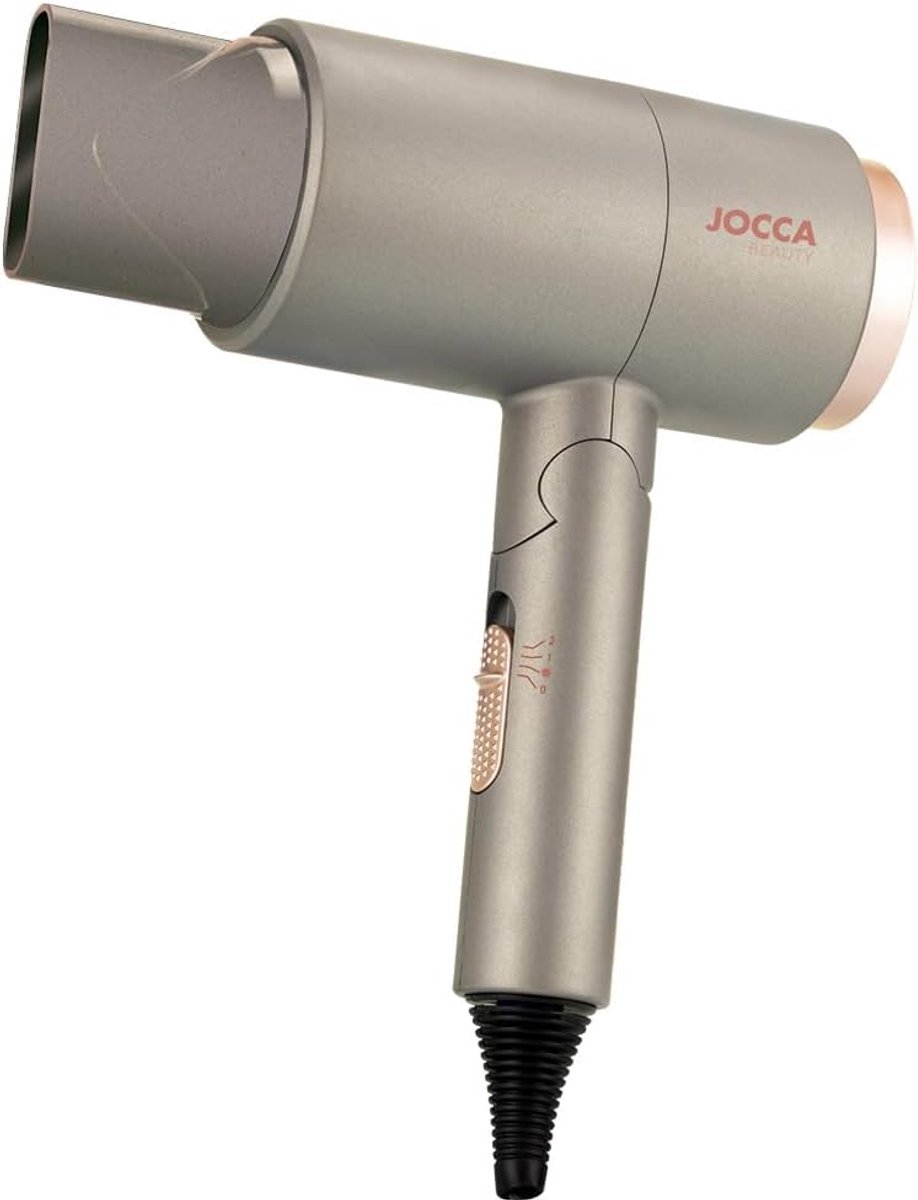 Opvouwbare haardroger met diffuser en kammen - 2000 W, 3 temperaturen, 2 snelheden