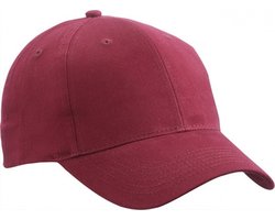 *** Baseball Cap - 6 Panelen - Katoen - Bordeaux - Perfect voor elke outfit - Zomer Zon Bescherming - van Heble® ***