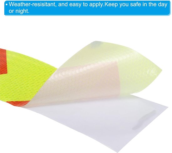 Prasacco 4 Rolls Reflecterende Tape, Veiligheidswaarschuwing Tape Beveiliging Markering Waterdichte Tape Hoge Zichtbaarheid Reflecterende Sticker voor Auto Road Outdoor Fietsen Helmen Motorfiets