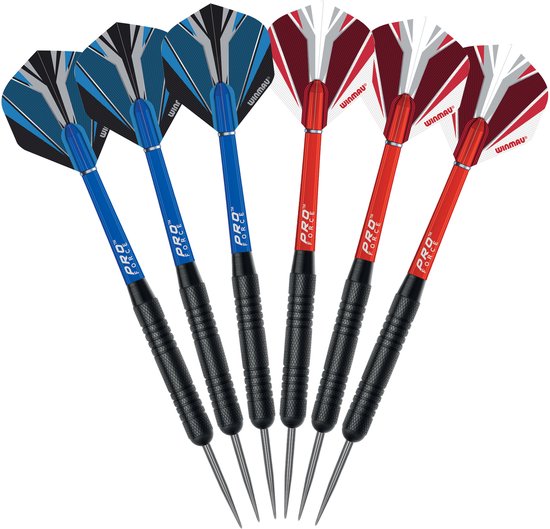 Winmau Blade 6 Dartbord Met 2 Sets Pro Force Dartpijlen En Ophangset van Winmau — afbeelding 2