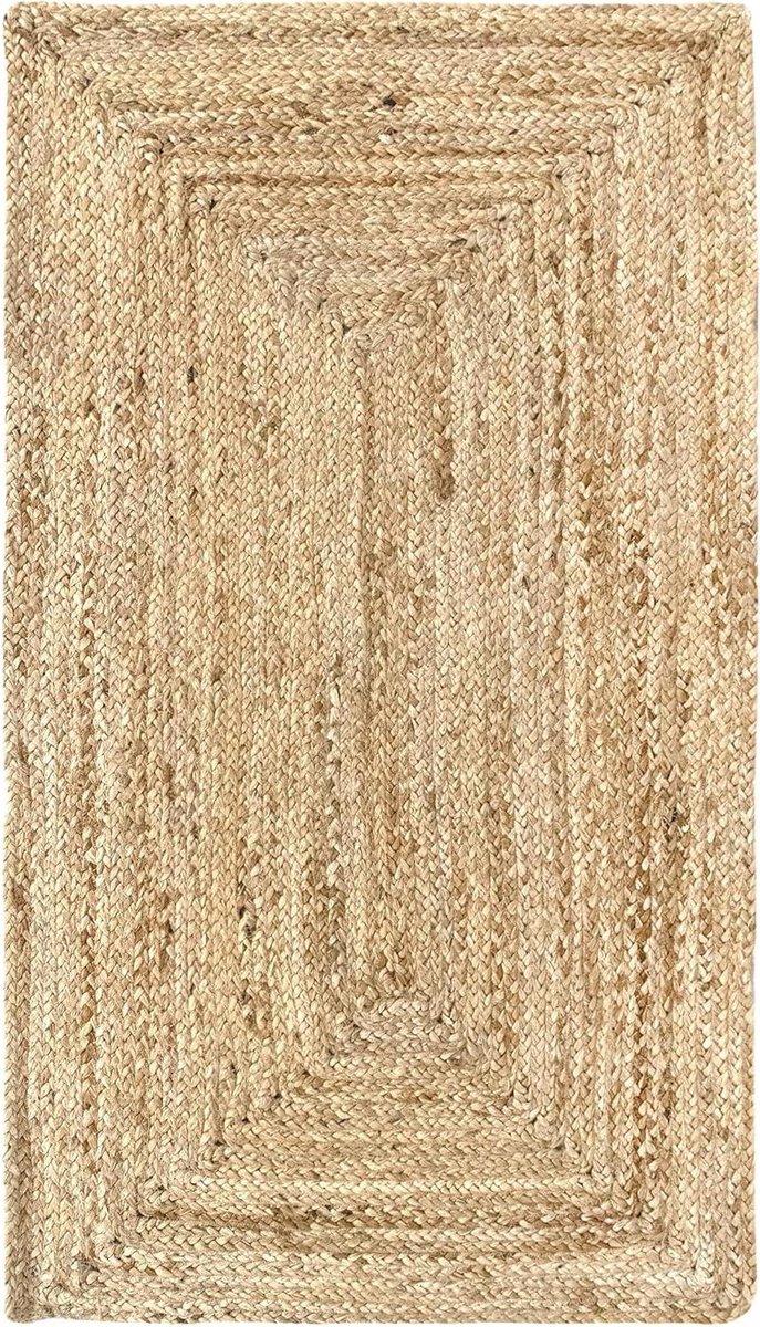 Vloerkleed Van Jute - Natuurlijk Tapijt - 110x60cm