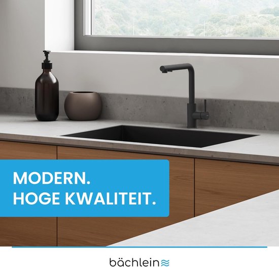 Kitchen Move Automatische RVS prullenbak SILVERLAKE zwart 70L Roestvrij staal Zwart