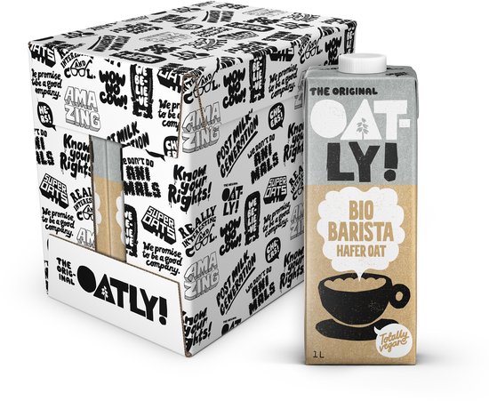 Oatly Haver Bio Barista Edition - 6 stuks - (6L) - Houdbare plantaardige melk - Bio Barista - Voordeelverpakking