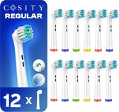 Cosity - 12x Têtes de brosse pour Oral-B et Braun - Blanc