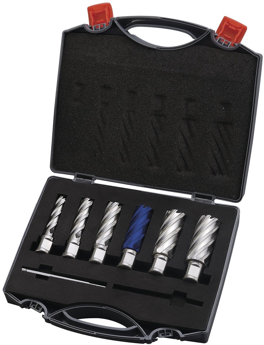Set kernboren HSS-TiALN 6DLG - 30 mm Optidrill HSS-TIALN30