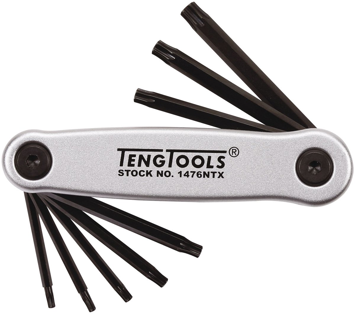 Teng Tools Torx Sleutelset T9-T40 met Kogelkop - 8 Delig
