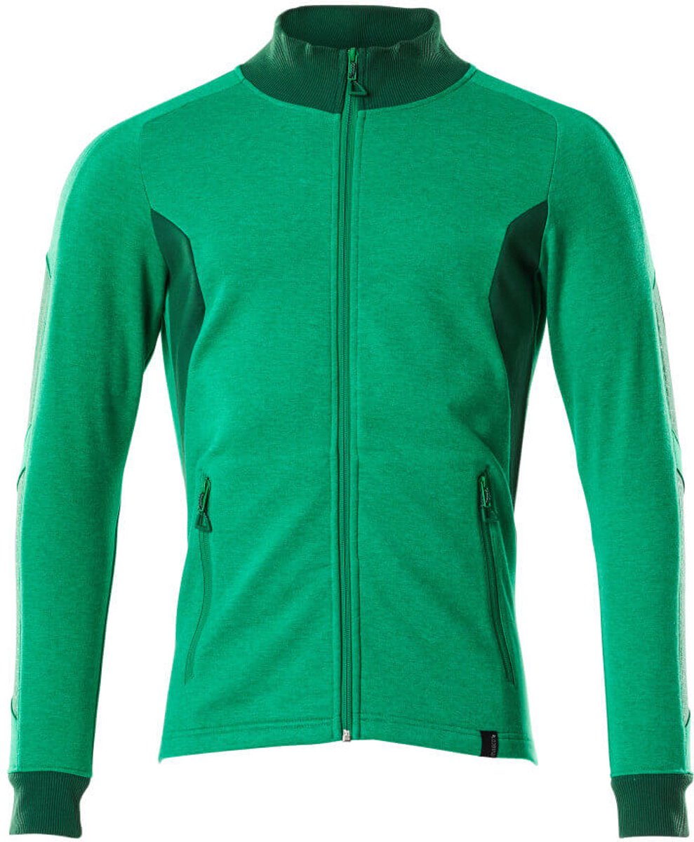 Mascot Accelerate Sweatshirt met rits 18484-962 - helder groen/groen - 3XL
