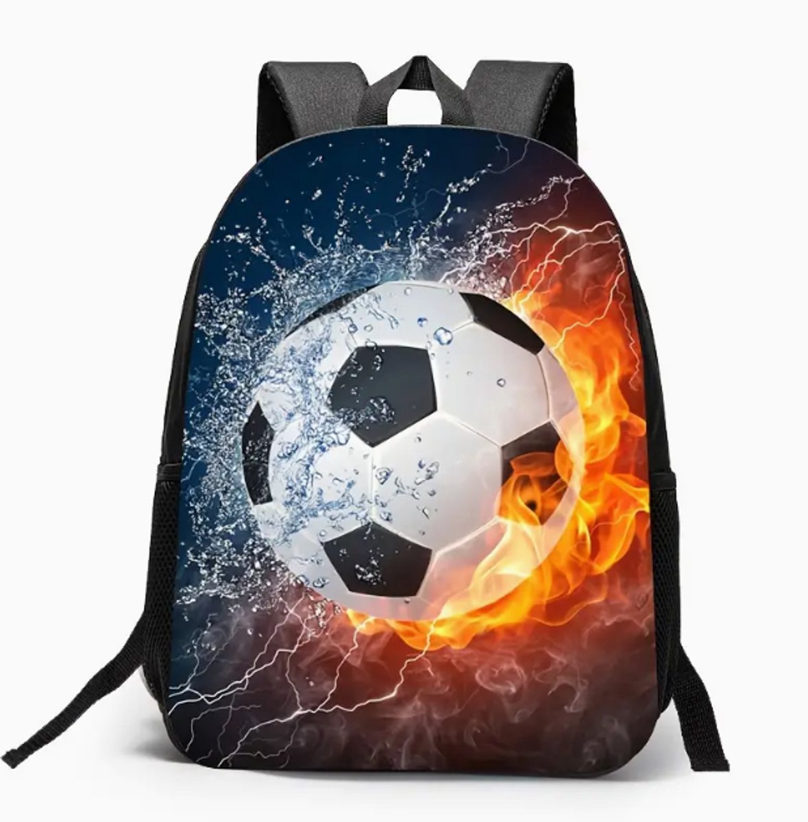 Voetbal Rugzak | Voetbalpatroon Rugtas | Rugzak Meisje | Rugzak Jongens | Mooie rugzakken met Voetbal | 20 liter | Kinder Rugzak