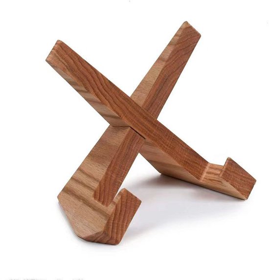 Boeken Houder - Multifunctionele Boekenstandaard - Kookboekhouder - Kookboek Standaard - Compact en Duurzaam - Universeel - Hout - bruin - 8.5*7*4.5inch