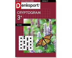 Denksport Puzzelboek Cryptogrammen 3* bundel, editie 447