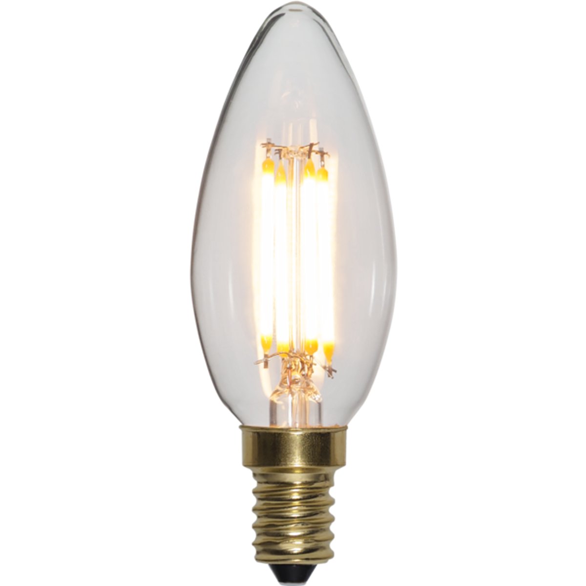 3 standen - Kaarslamp - E14 - 4W - Super Warm Wit