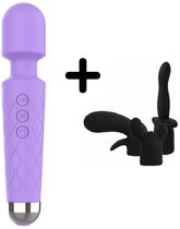 IVY LUX Personal Massager - Inclusief 3 opzetstukken voor extra stimulatie.