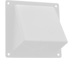 Starx gevelklep 1 klep - 100-125 en 110 x 54 mm - wit