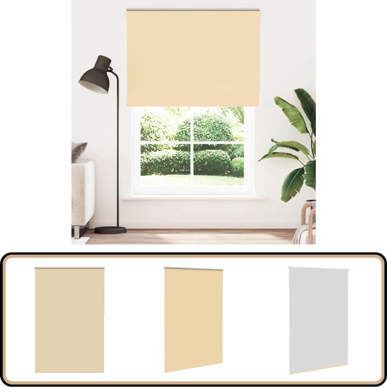 Store enrouleur occultant vidaXL - 150x230 cm - Beige Stores à rouleau - Rideaux à Rideaux lumineuse - Rideaux occultants - Rideaux beiges