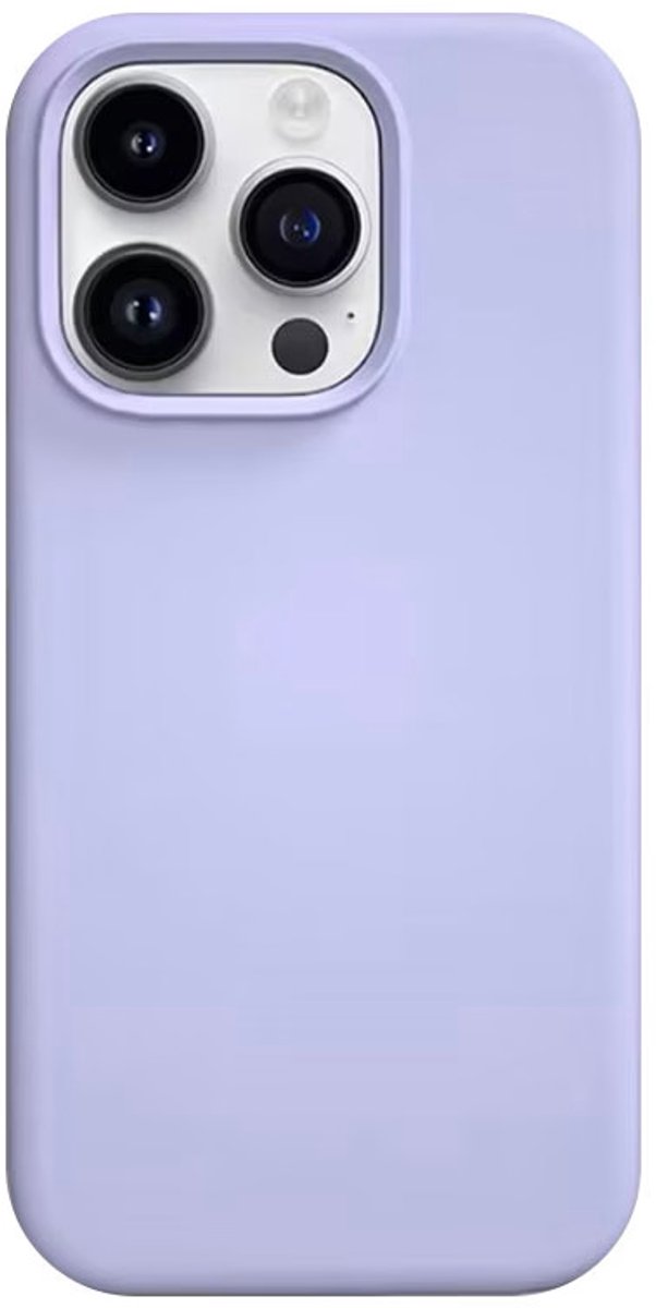 Trusmi CF33-017- iPhone 14 Pro siliconen hoes – Lila Paars, Slim Fit Beschermcase, Slank Design, Schokbestendig, Anti-Vingerafdruk en Krasbestendig